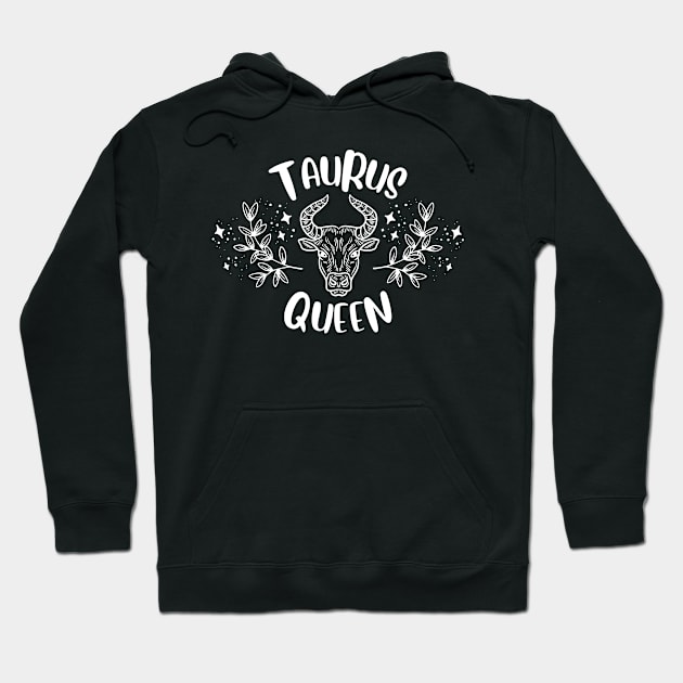 Taurus Queen Hoodie by teresawingarts